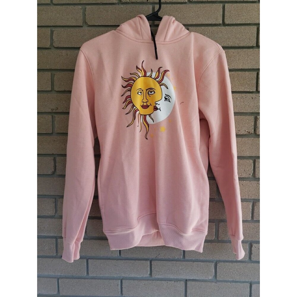 "Sun and Moon" Pink Hoodie Size: Small Samora